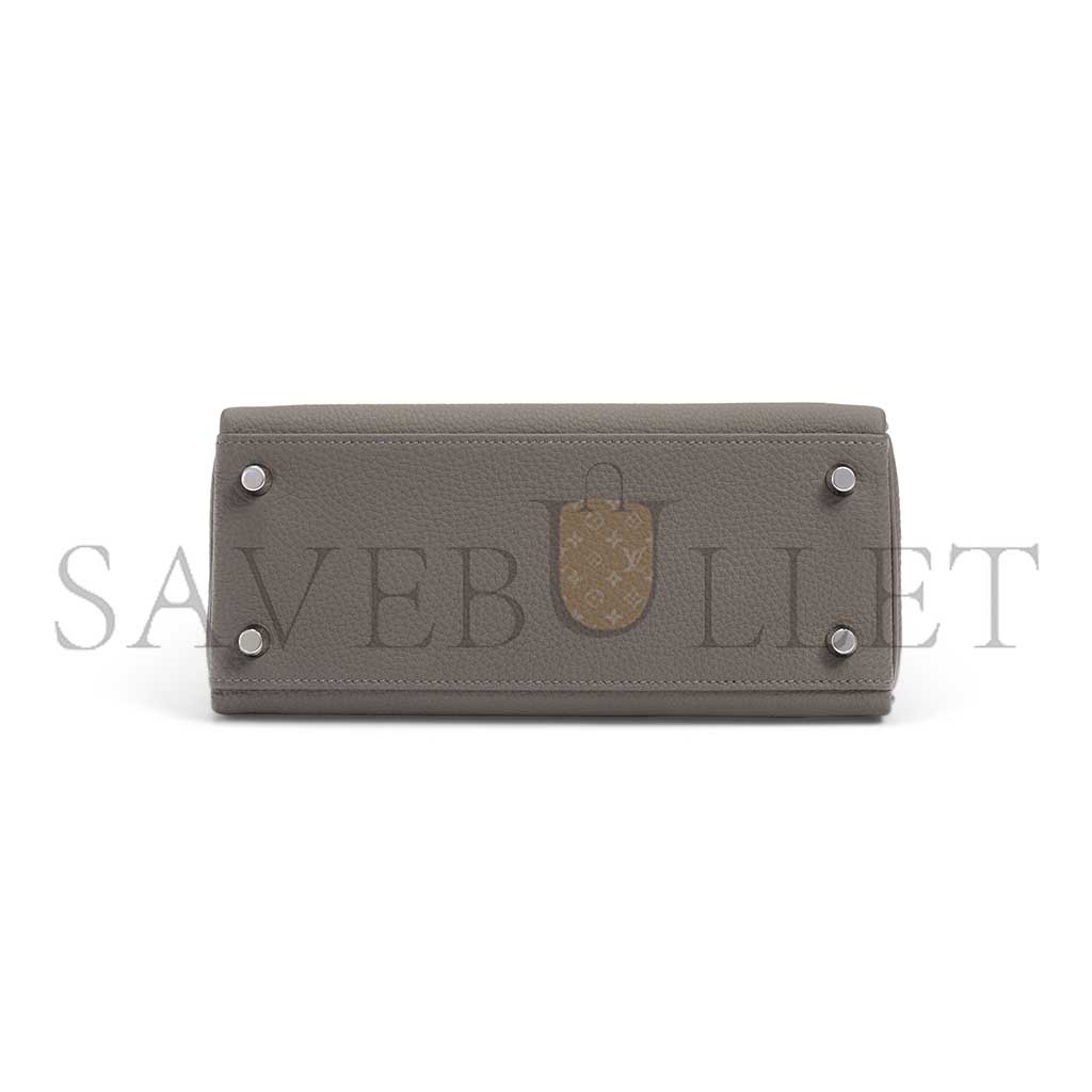 HERMÈS TOGO LEATHER RETOURNÉ KELLY 25 WITH PALLADIUM HARDWARE (25*17*7cm)